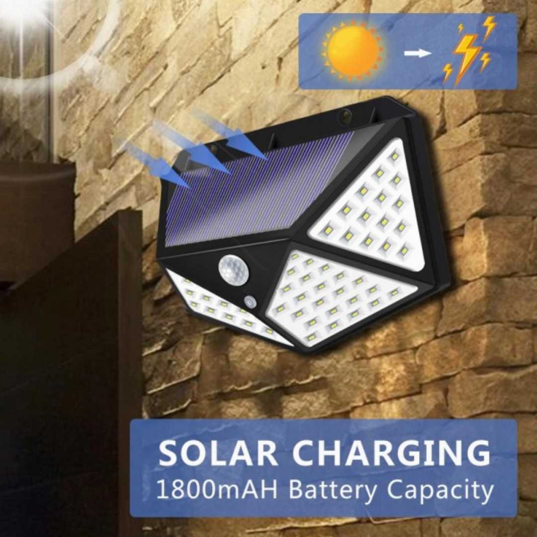 100,LED,Smart,Solar,Light